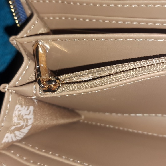 Anne Klein Blue Leather Wristlet Wallet. New. - Picture 7 of 7